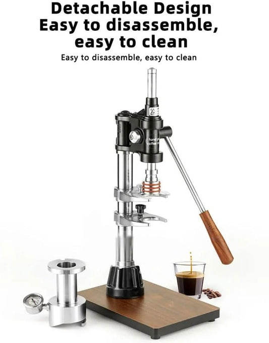 ماكينة قهوة بقشة اليدوية مع خاصية استخلاص الإسبريسو ورافعة ضغط متغيرة